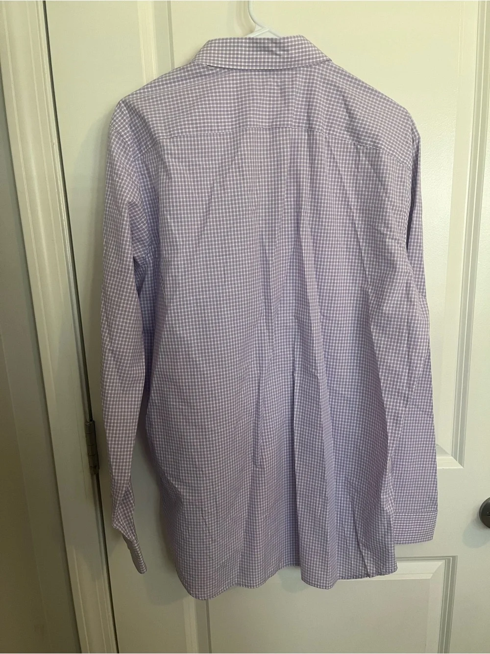 J. Crew Lilac Gingham Men's Dress Shirt